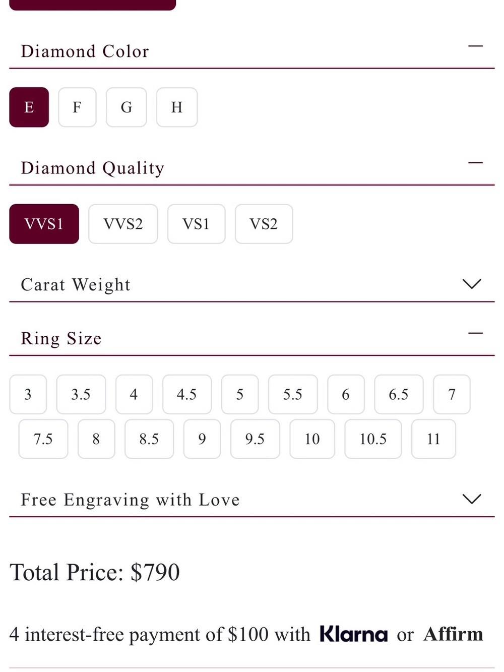 14k Solid Gold Lab Diamond Ring .50ct - Picture 4 of 4